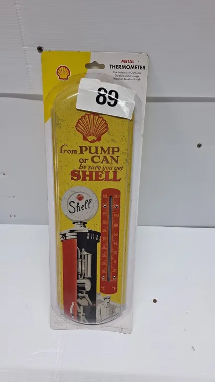 Metal shell thermometer in package