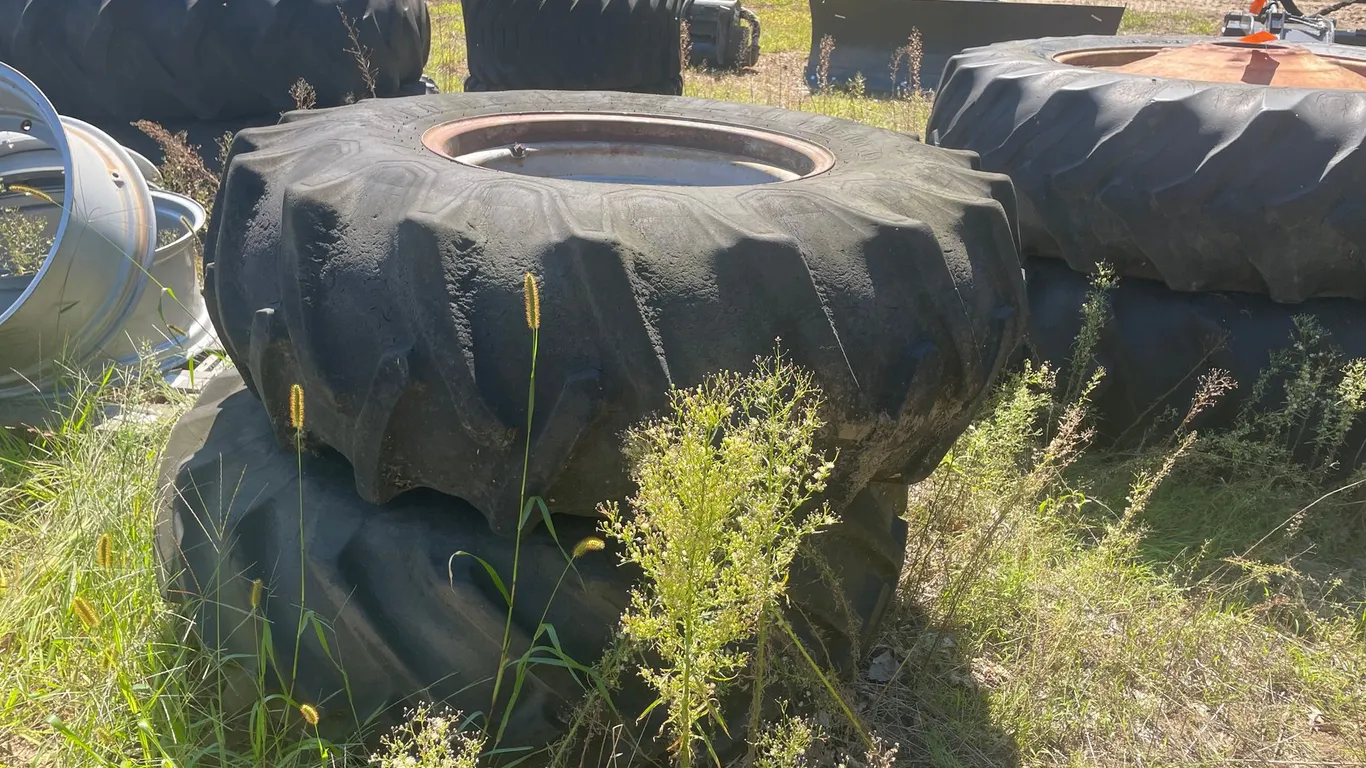 (2) Tractor Tires on Rims