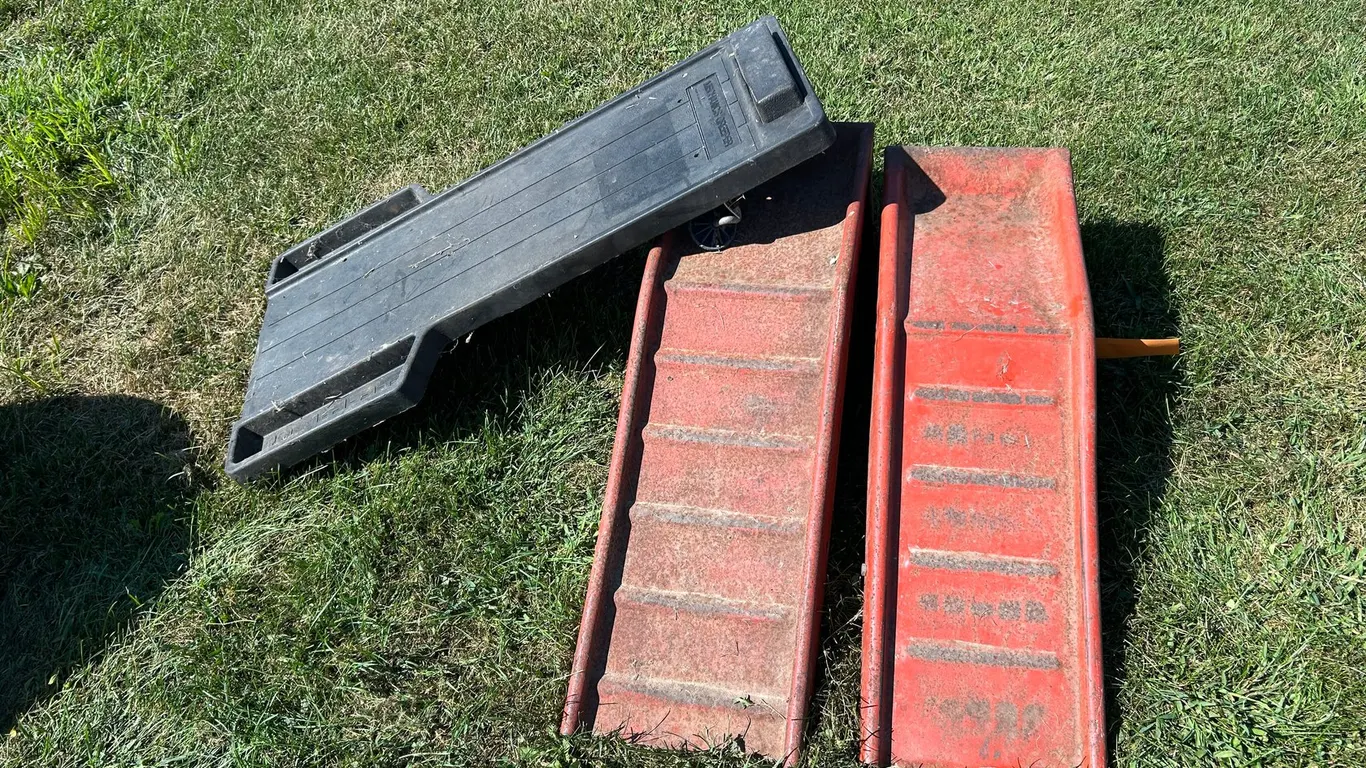 Car Ramps and Mechanics Creeper