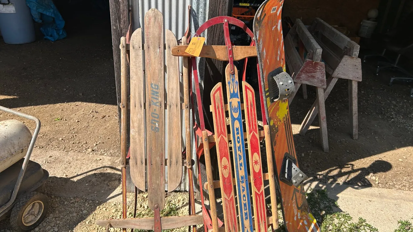 (2) Vintage Runner Sleds