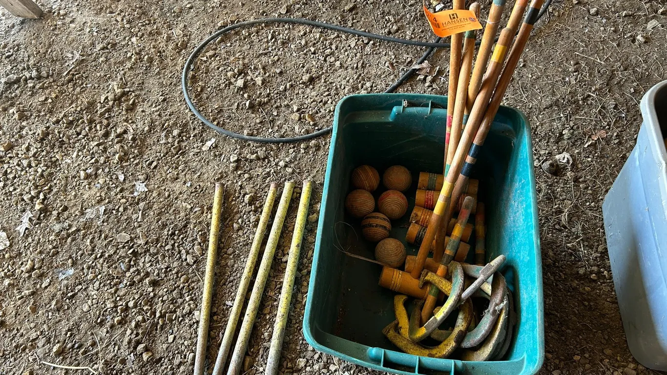 Croquet Game and Horseshoes