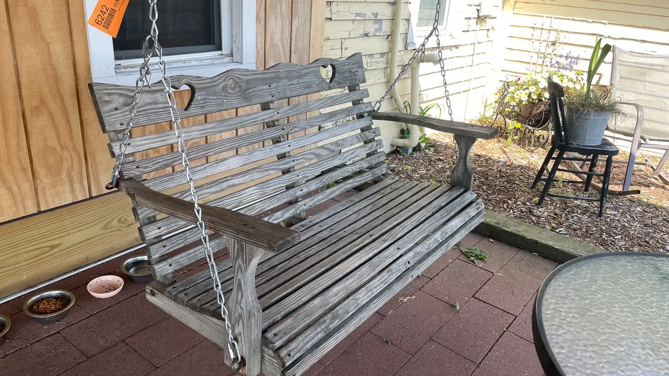 Wooden Porch Swing