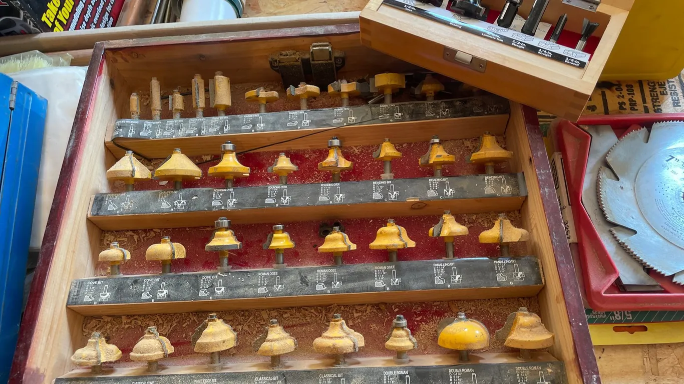 (2) Complete Router Bit Sets
