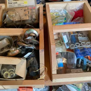 (2) Bins of Assorted Hardware