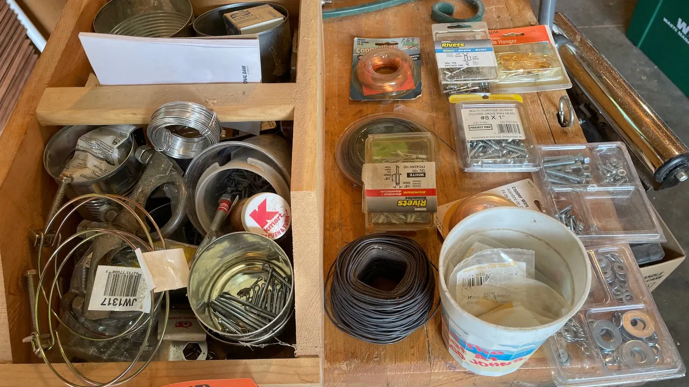 Variety of Wire and Hardware