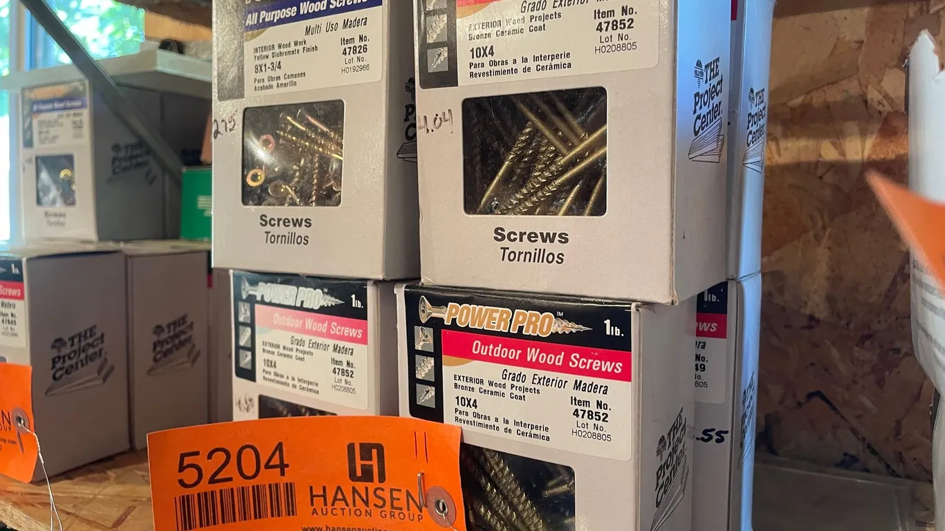 (4) Boxes of PowerPro Outdoor Wood Screw