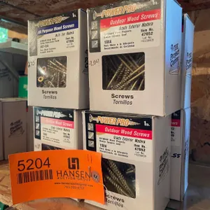 (4) Boxes of PowerPro Outdoor Wood Screw