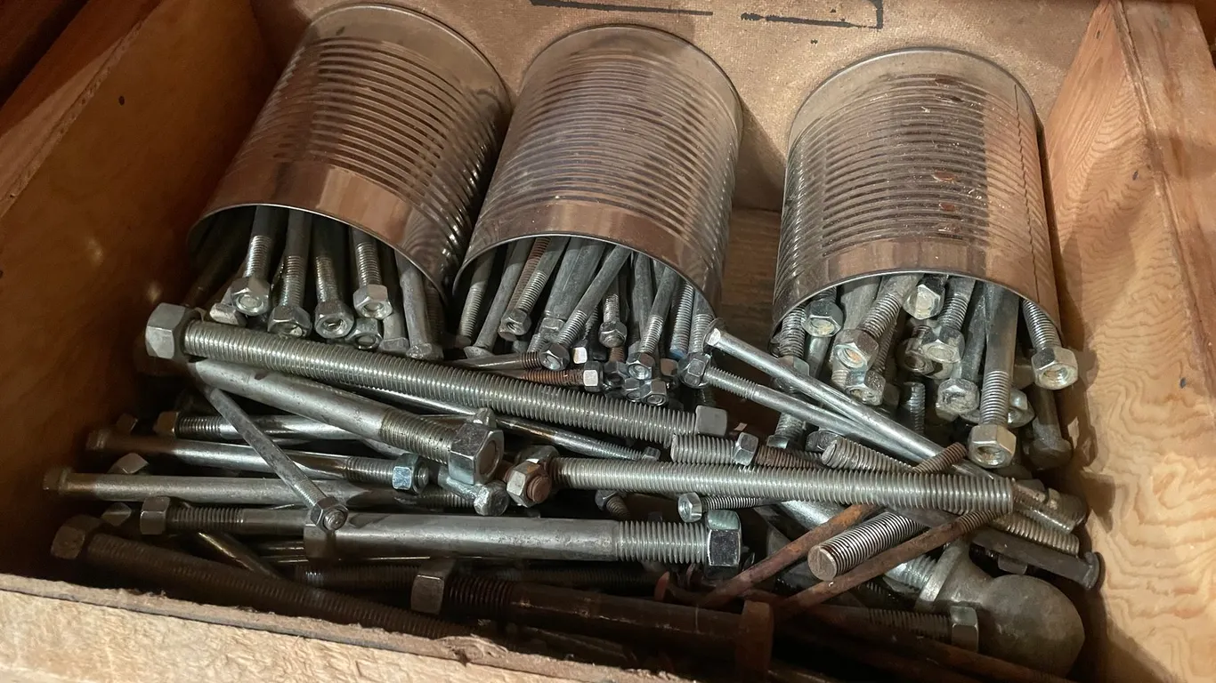 2 Large Bins of Large Assortment of Hardware