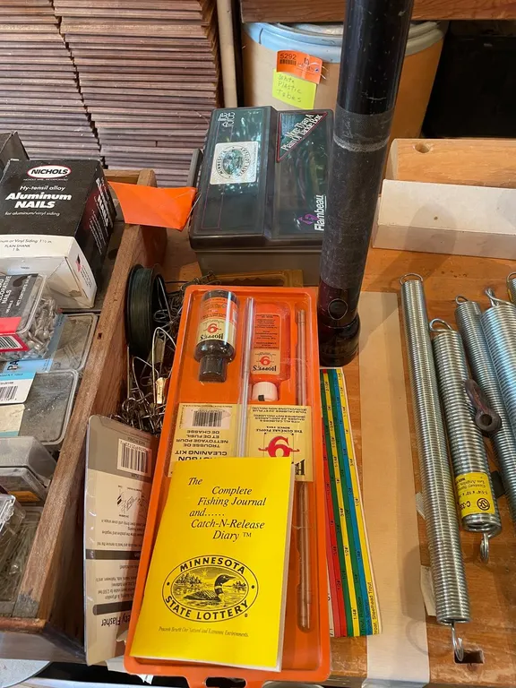 Tackle Box, Gun Cleaner, Mag Light