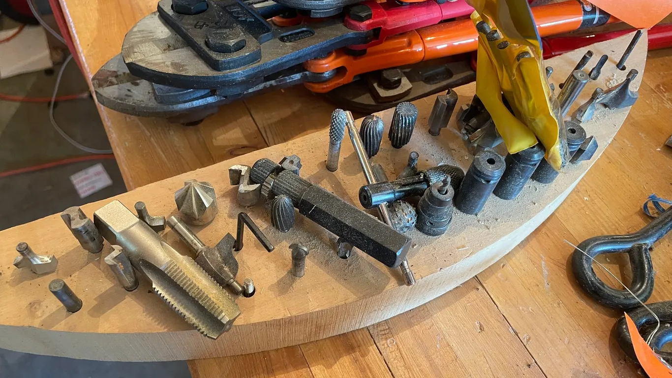 Tray of Carbide Bits