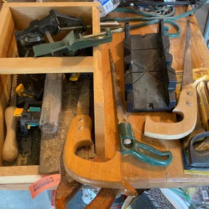 Variety of Hand Saws and Corner Clamps