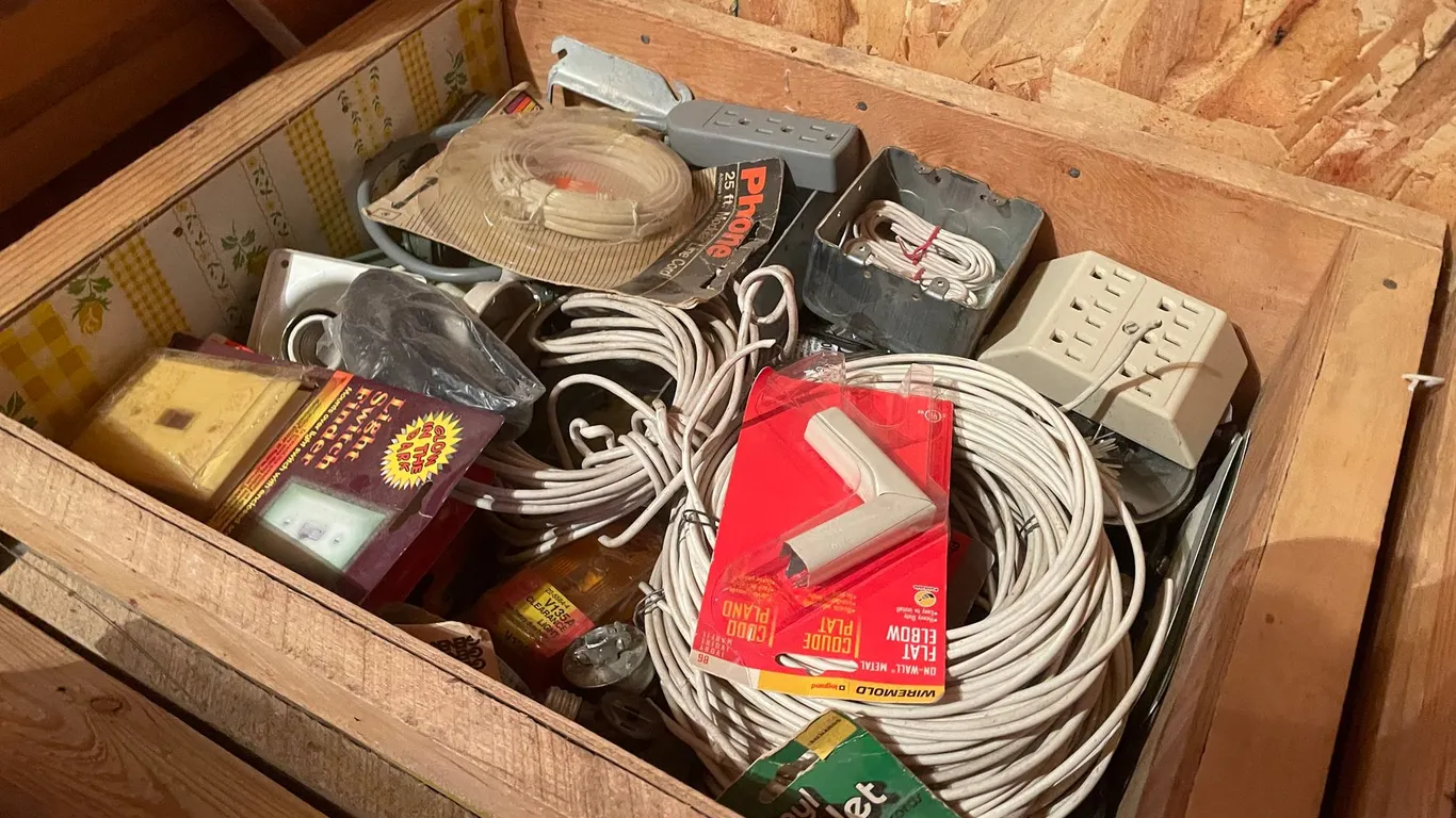 (1) Large Bin of Assortment of Power Stripes and Wiring