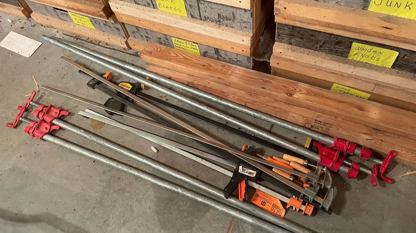 (10) Large Pipe Clamps