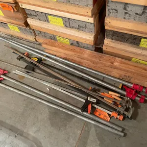 (10) Large Pipe Clamps