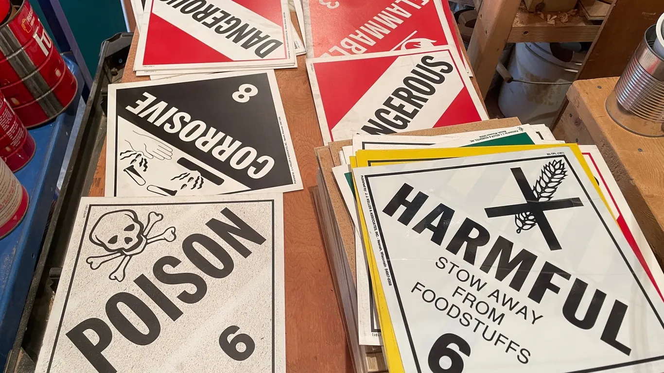Large Assortment of SDS (Safety) Signage