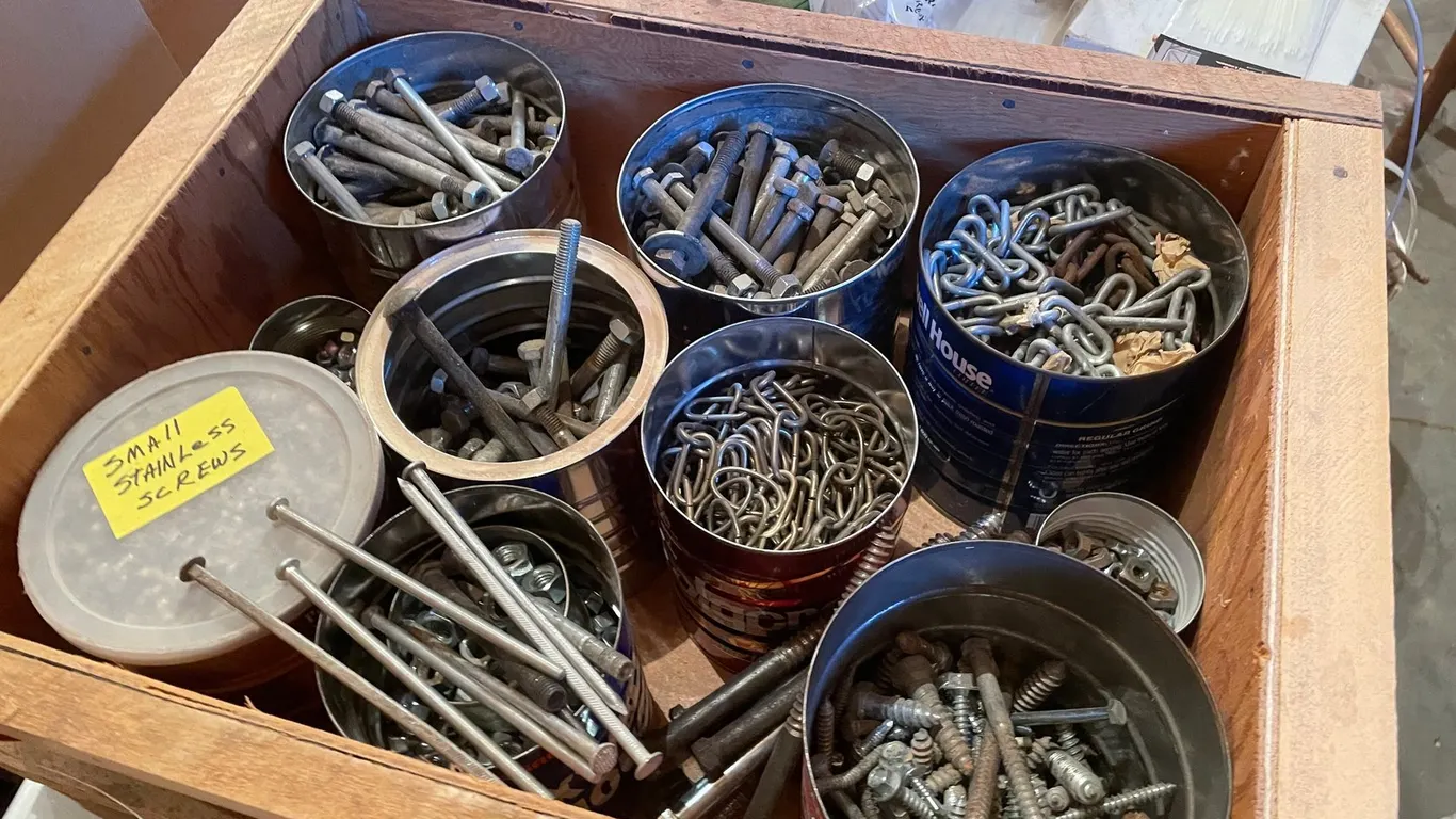 1 Large Bin of misc. Hardware