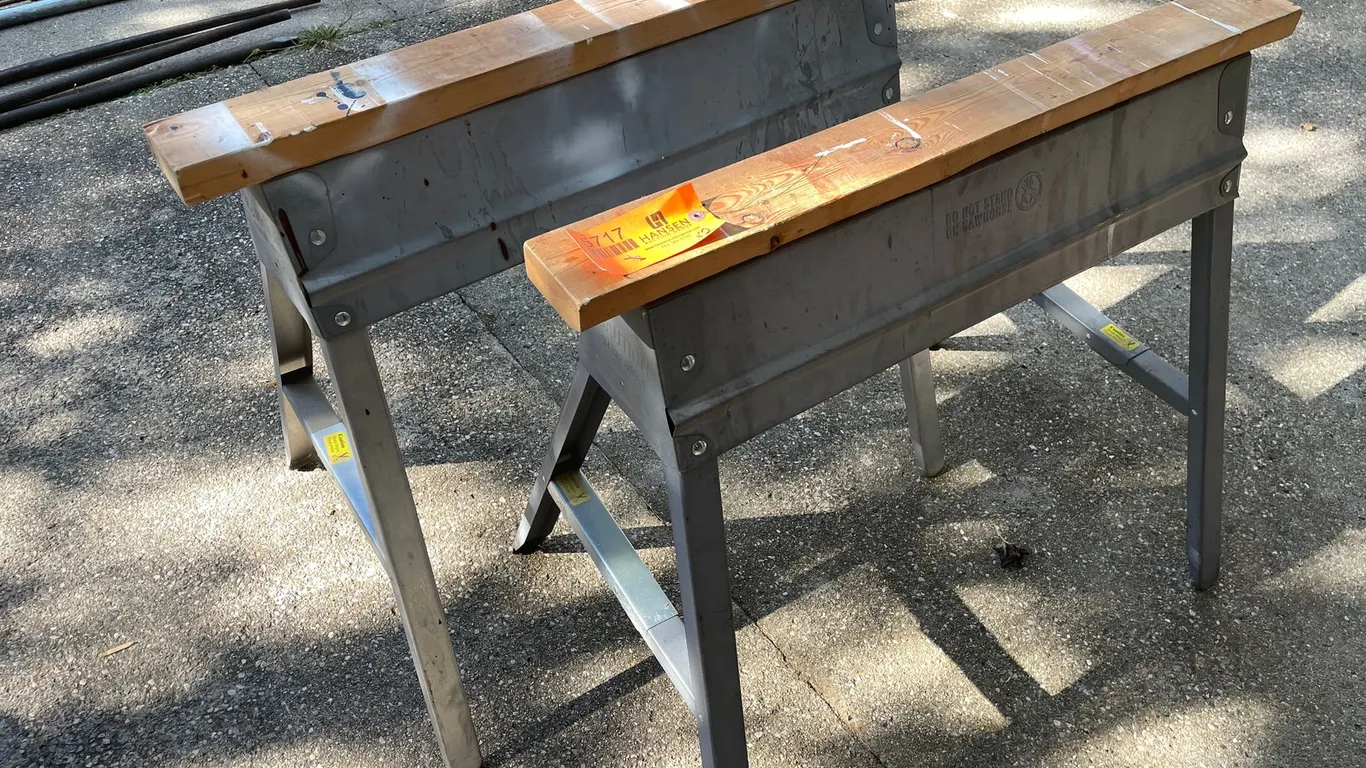 2 Folding Saw Horses