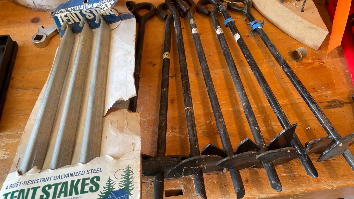(8) 15" Auger Anchors