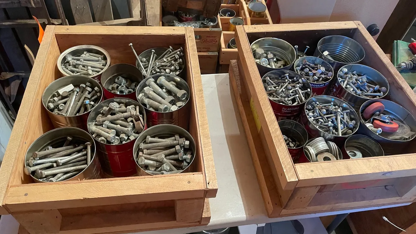 (2) Large Bins of misc. Bolts
