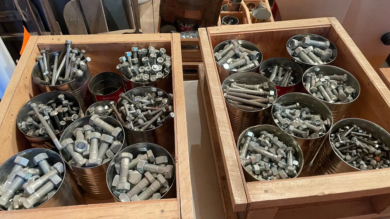(2) Large Bins of misc. Hardware