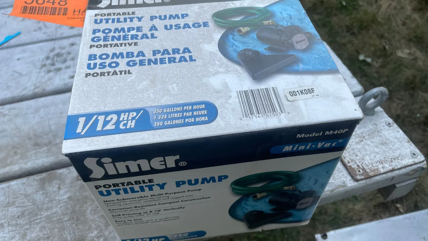 Simer Portable Utility Pump