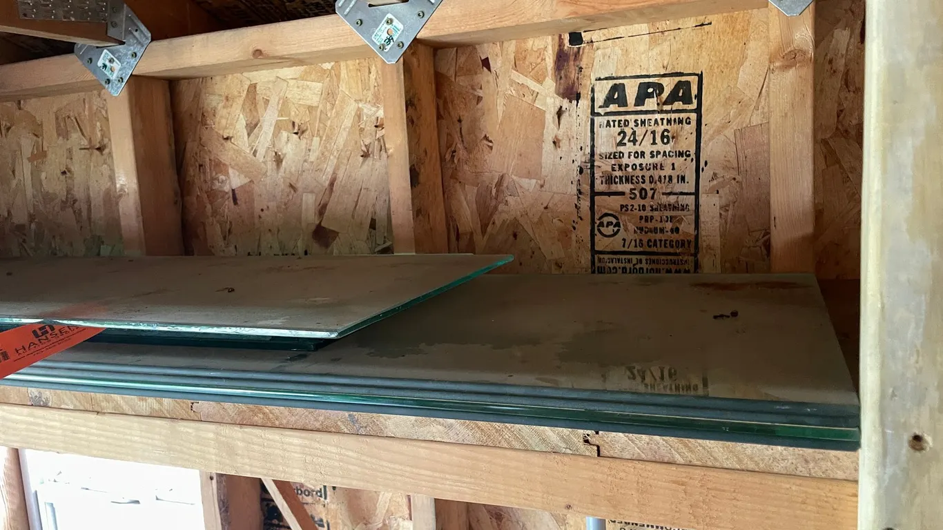 9 Sheets of Plate Glass