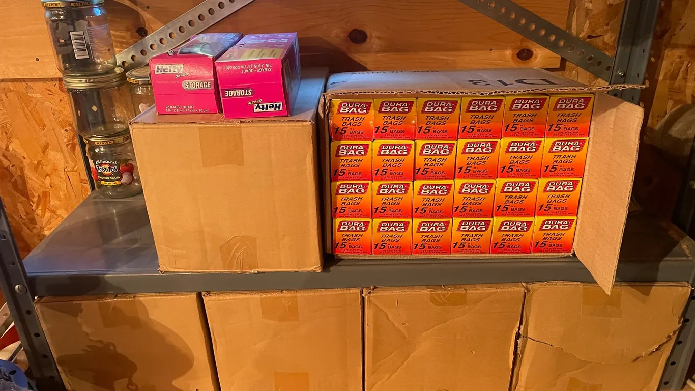 (144) Boxes of 13 Gallon Trash Bags