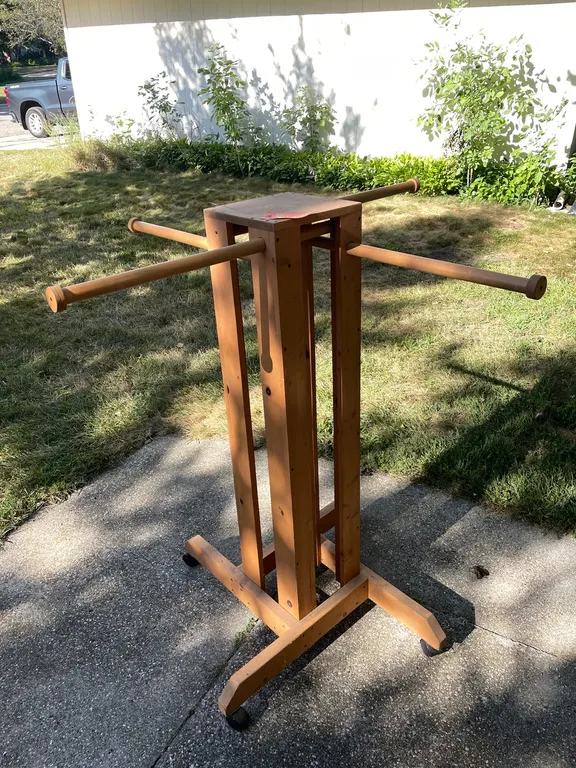 Rolling Clothing Rack on Casters