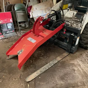 Skid Steer Hydraulic Grapple with Forks