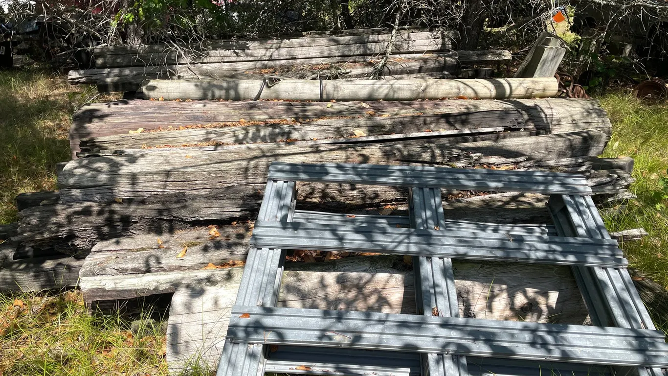 Assortment of Railroad Ties & Square Posts