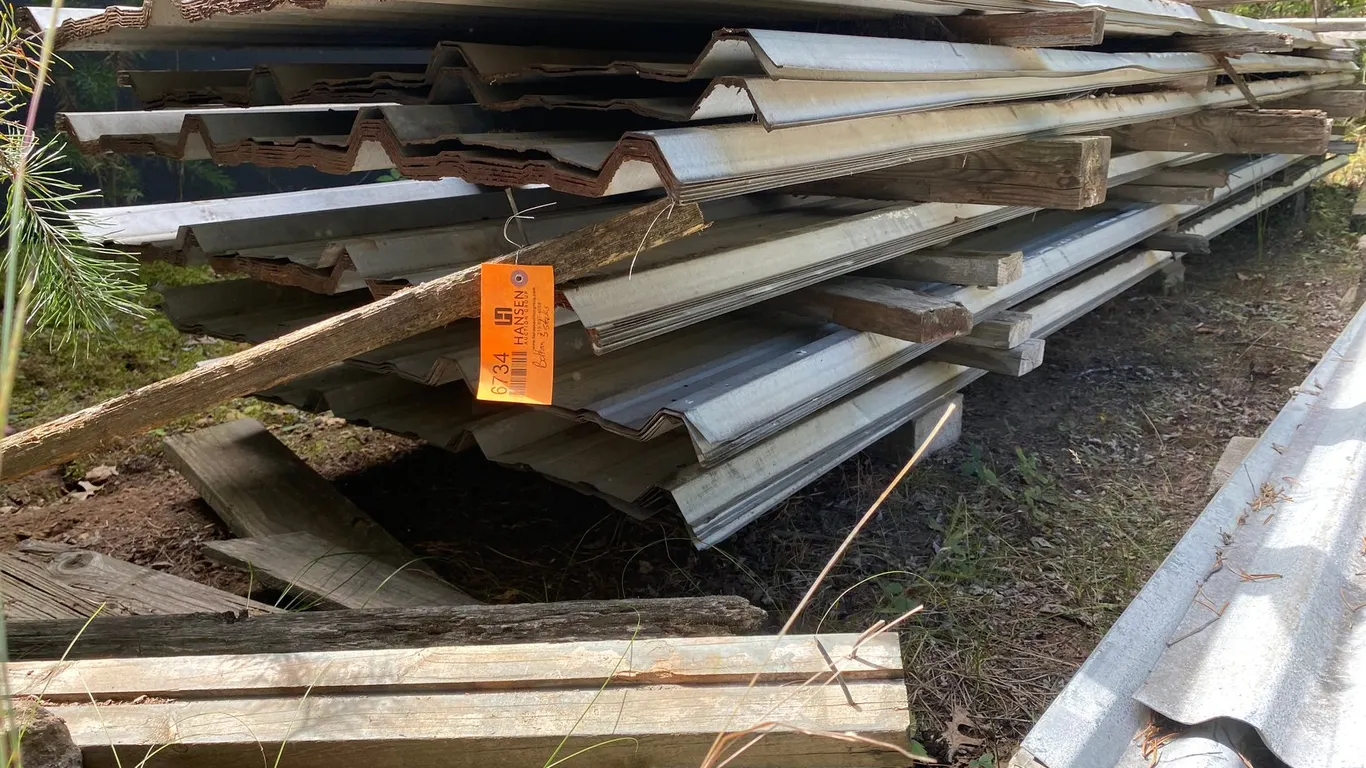 (3) Sections of Used Metal Siding