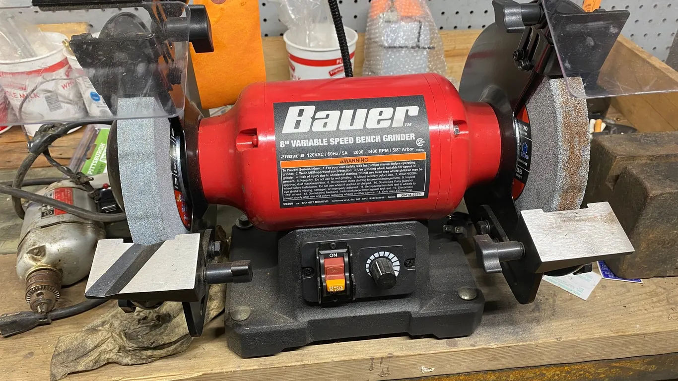 Bauer Variable Speed Dual Bench Grinder