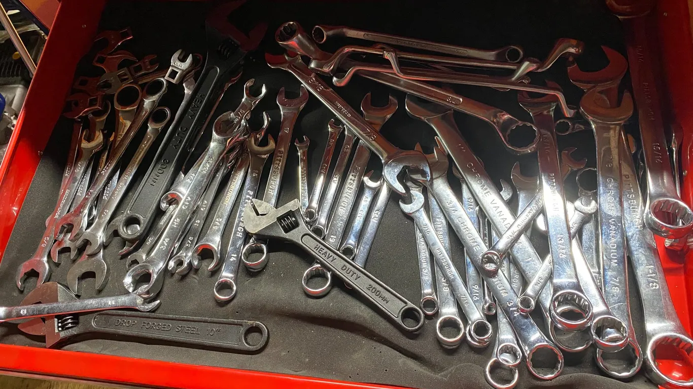 Large Assortment of Wrenches