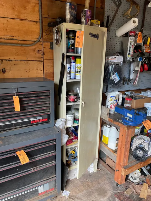 Metal Storage Cabinet & Shop Fluids