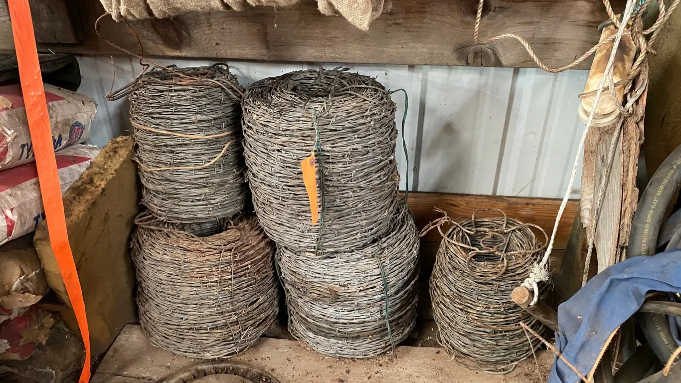 (5) Spools of Barbed Wire