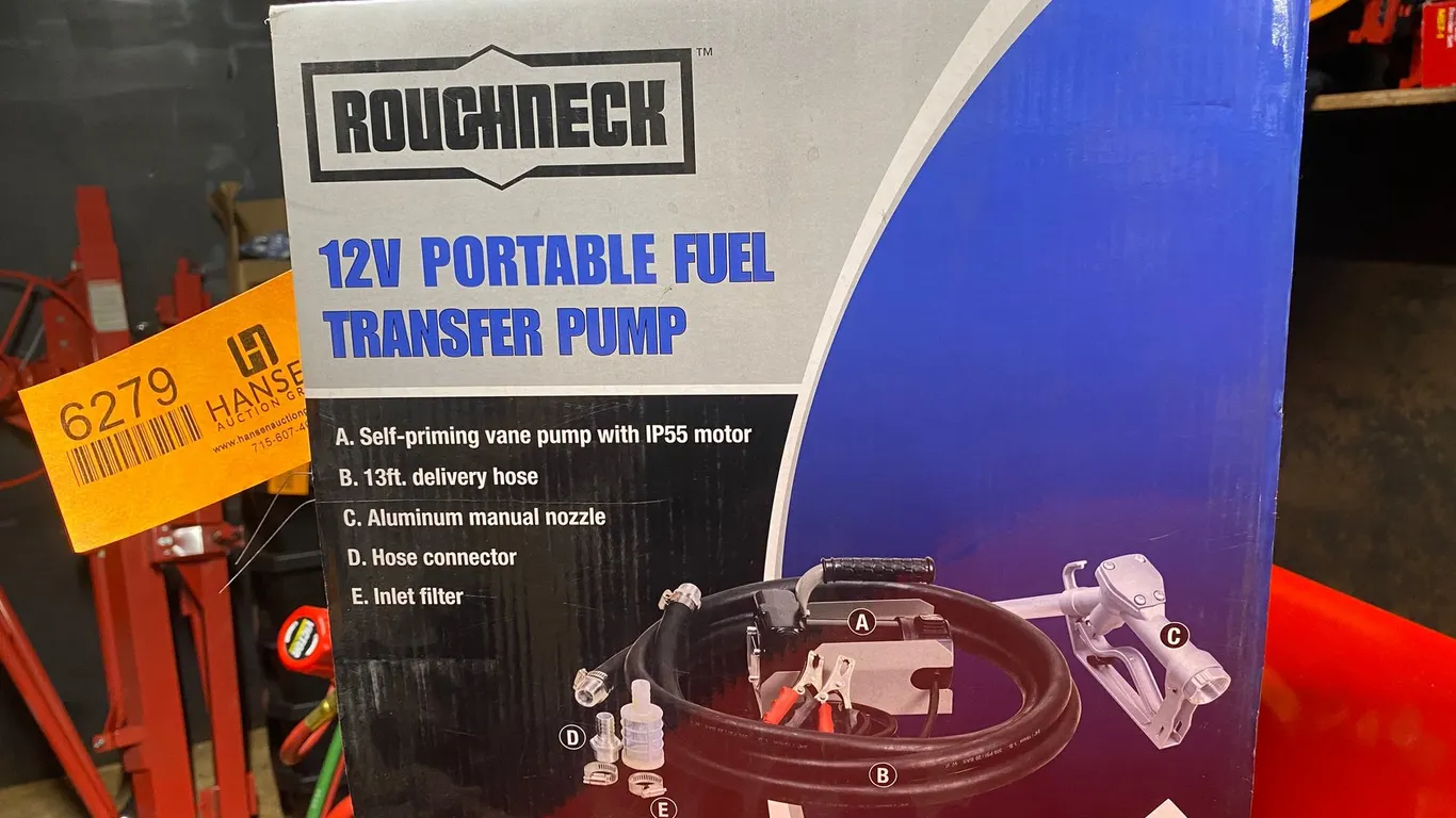 Roughneck 12V Portable Fuel Transfer Pump