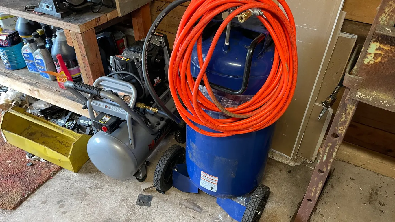 Fortress 10-gal. Air Compressor & 26-gal. Portable Air Tank