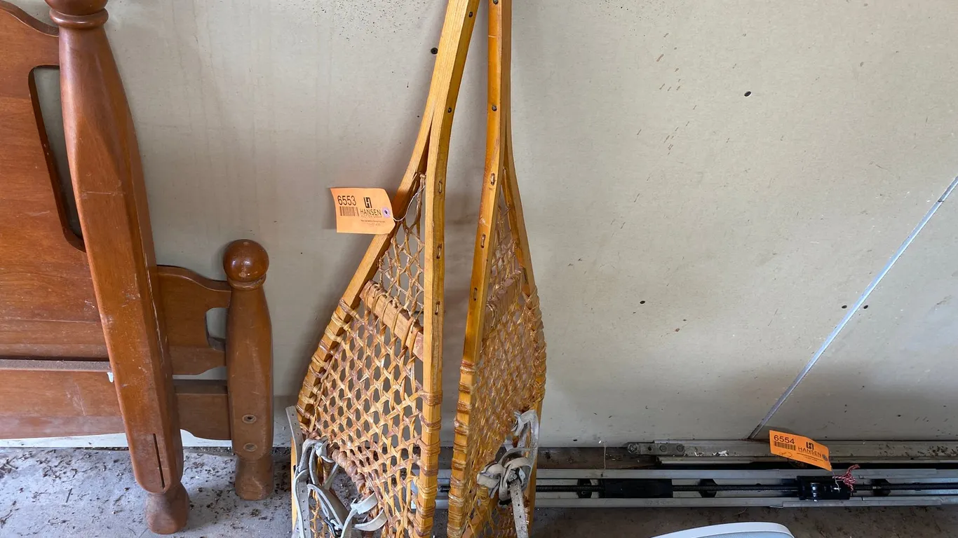 Pair of Rawhide Snowshoes