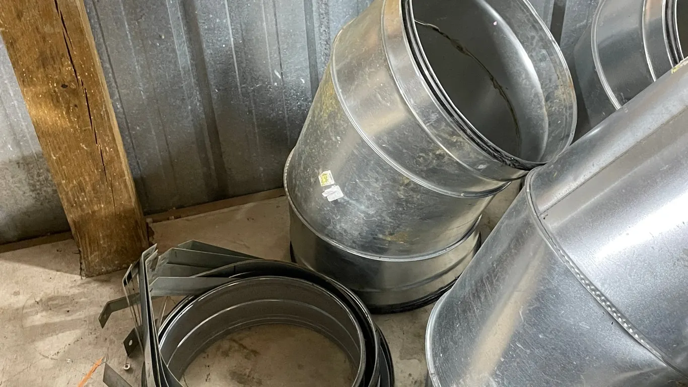 Assortment of Galvanized Elbows and Pipe