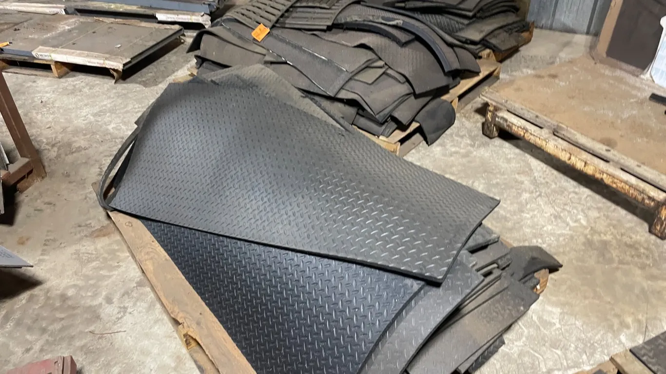 Assortment of Black Armour Rubber Floor Matting