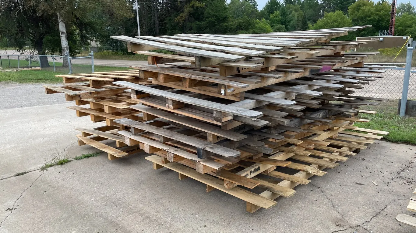 Assortment of Wooden Pallets