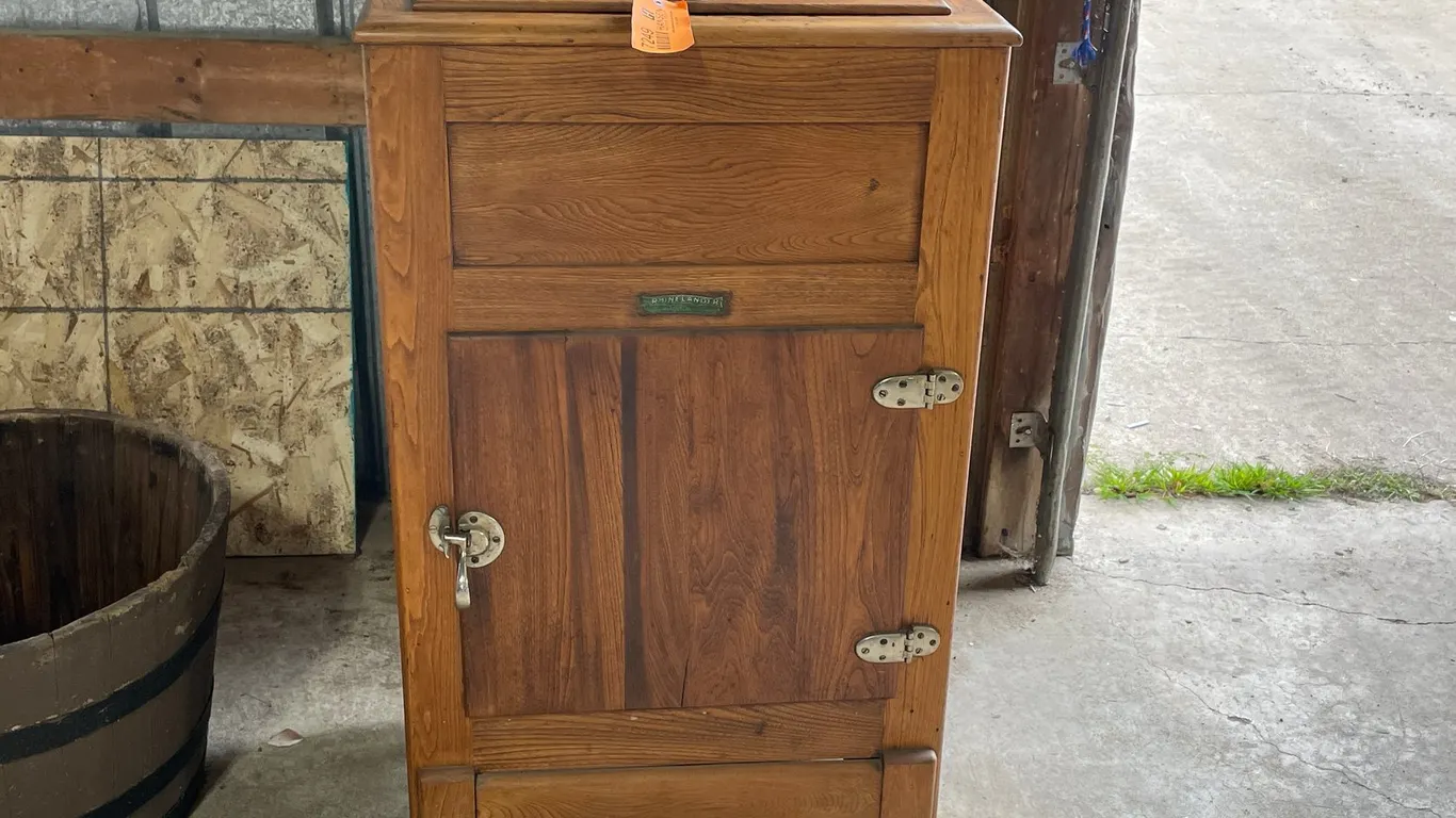 Vintage Oak Ice Box