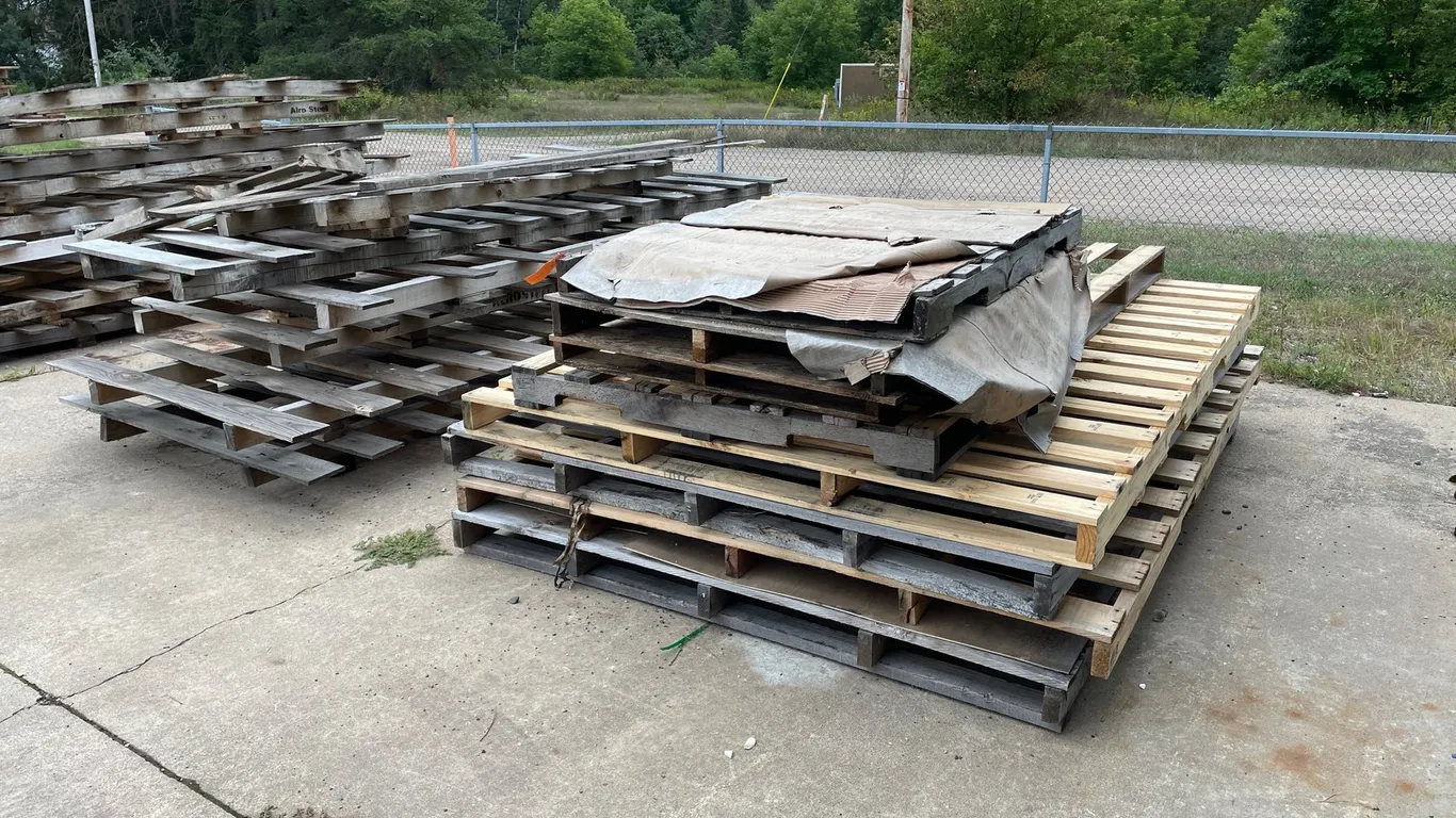 Assortment of Wooden Pallets