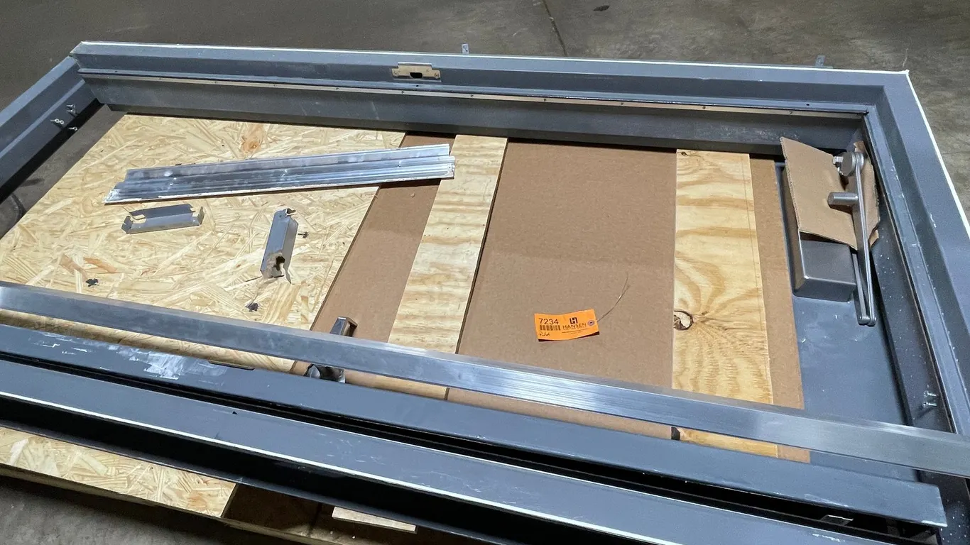Pallet of Steel Doors and Steel Frames
