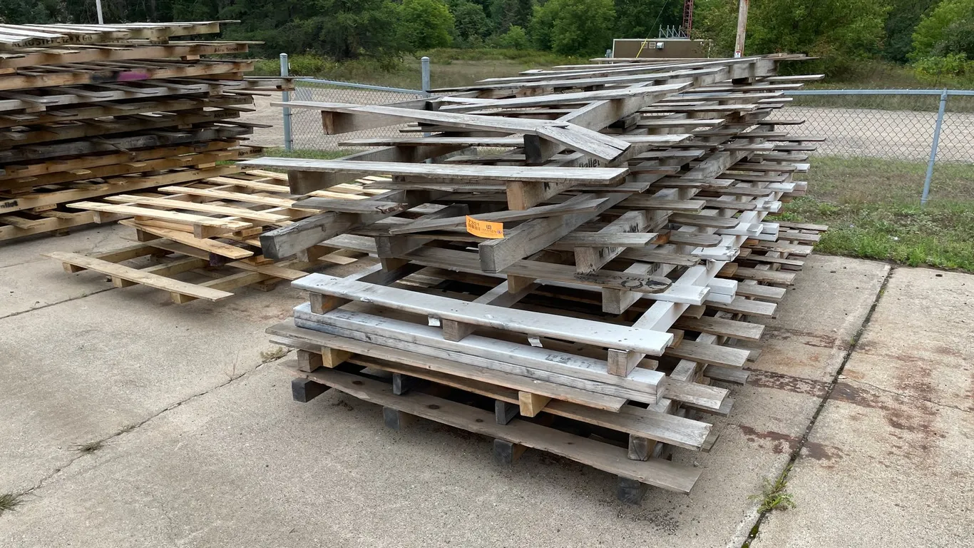Assortment of Wooden Pallets