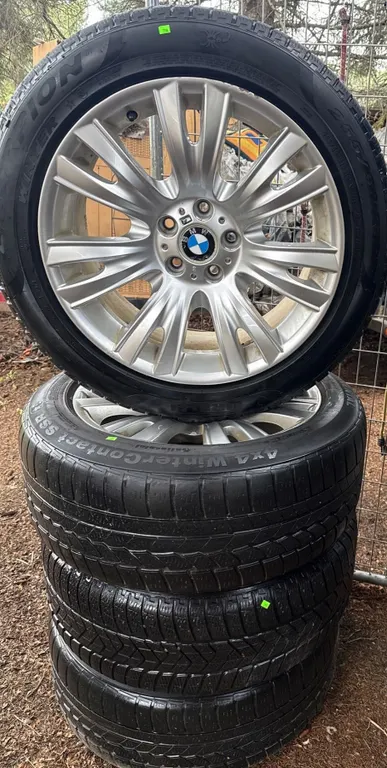 Four BMW Alloy Wheels with Pirelli Scorpion Winter Tires 255/50 R19