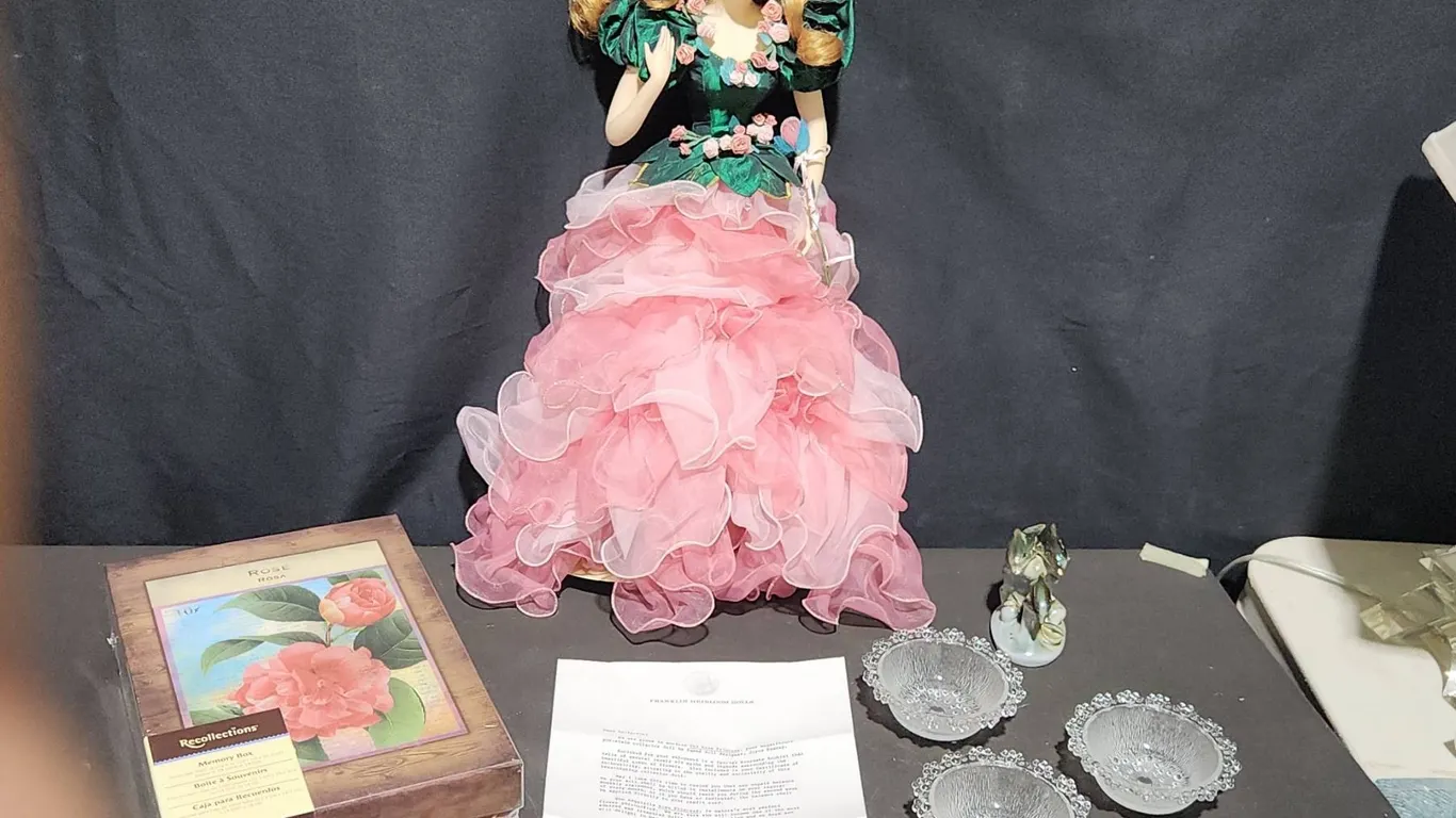Franklin Heirloom Dolls Rose Princess Porcelain Doll, and more