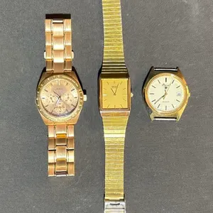 Three Men’s Watches Including Seiko, Seiko Quartz, and Guess