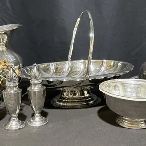 Silverplate and Sterling Tableware: Rogers, Reed & Barton, Marlboro, L. Lyons