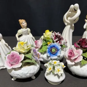 English Fine Bone China Floral Figurines and more